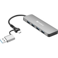 Produktbild för Sandberg - hubb - USB-C/A - 4 portar