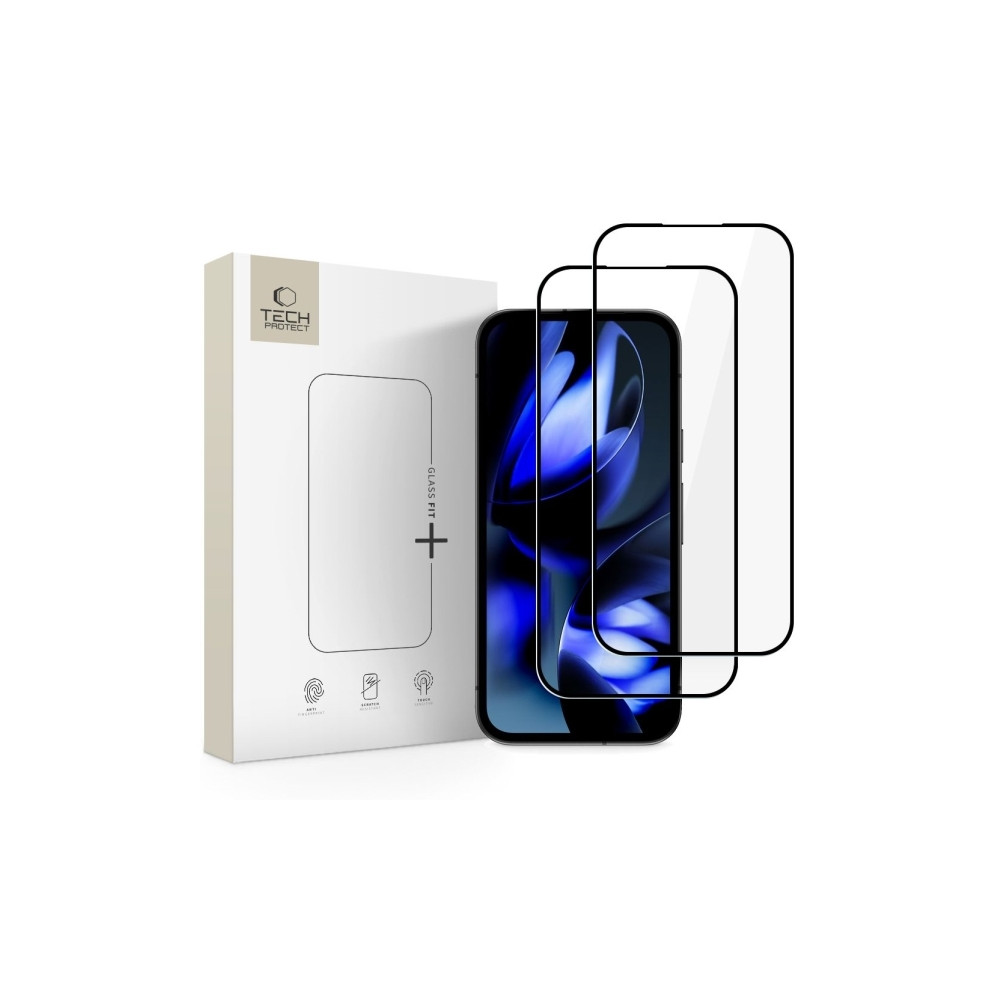 Produktbild för Tech-Protect härdat glas FIT+ 2-pack för Google Pixel 9A / 1...
