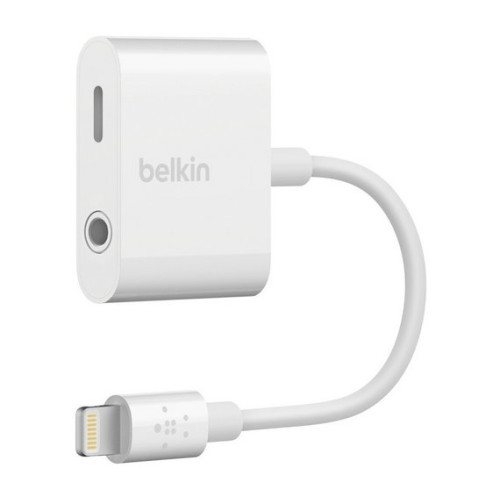 Belkin Components Belkin 3.5 mm Audio + Charge RockStar - Lightning- till hörlursjack/laddningsadapter - Lightning / ljud