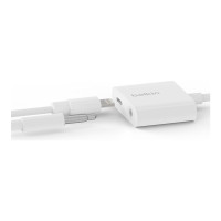 Produktbild för Belkin 3.5 mm Audio + Charge RockStar - Lightning- till hörlursjack/laddningsadapter - Lightning / ljud