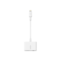 Produktbild för Belkin 3.5 mm Audio + Charge RockStar - Lightning- till hörlursjack/laddningsadapter - Lightning / ljud