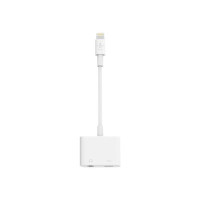 Produktbild för Belkin 3.5 mm Audio + Charge RockStar - Lightning- till hörlursjack/laddningsadapter - Lightning / ljud