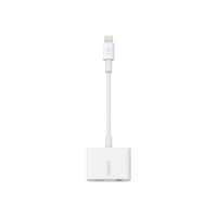 Produktbild för Belkin 3.5 mm Audio + Charge RockStar - Lightning- till hörlursjack/laddningsadapter - Lightning / ljud