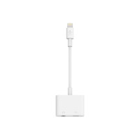 Produktbild för Belkin 3.5 mm Audio + Charge RockStar - Lightning- till hörlursjack/laddningsadapter - Lightning / ljud
