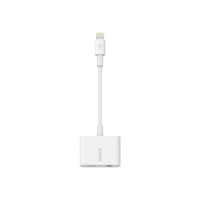 Produktbild för Belkin 3.5 mm Audio + Charge RockStar - Lightning- till hörlursjack/laddningsadapter - Lightning / ljud