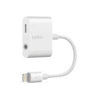 Produktbild för Belkin 3.5 mm Audio + Charge RockStar - Lightning- till hörlursjack/laddningsadapter - Lightning / ljud