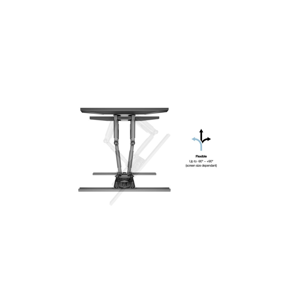 Produktbild för Multibrackets M VESA Flexarm L Full Motion Dual konsol - justerbar arm med full rörlighet - för LCD-display - svart