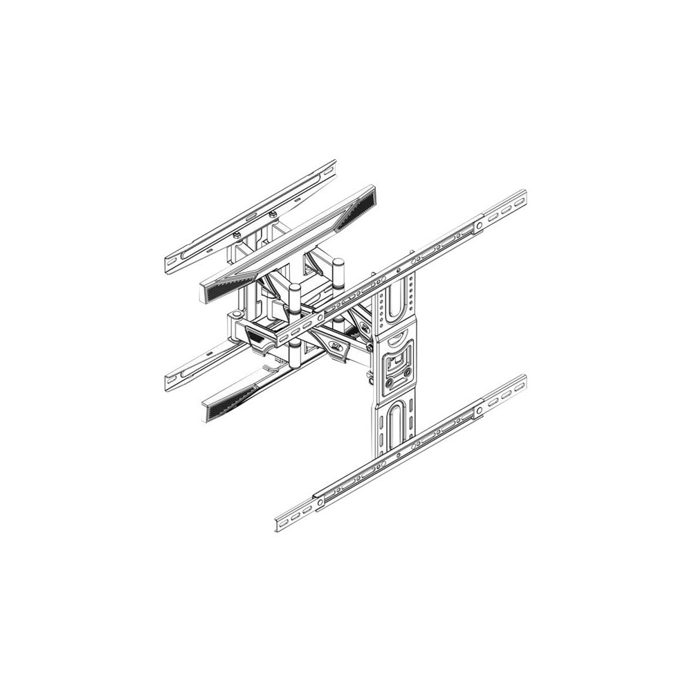 Produktbild för Multibrackets M VESA Flexarm L Full Motion Dual konsol - justerbar arm med full rörlighet - för LCD-display - svart