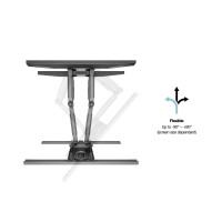 Produktbild för Multibrackets M VESA Flexarm L Full Motion Dual konsol - justerbar arm med full rörlighet - för LCD-display - svart