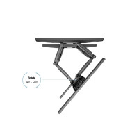 Produktbild för Multibrackets M VESA Flexarm L Full Motion Dual konsol - justerbar arm med full rörlighet - för LCD-display - svart