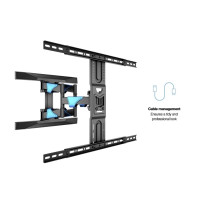 Produktbild för Multibrackets M VESA Flexarm L Full Motion Dual konsol - justerbar arm med full rörlighet - för LCD-display - svart