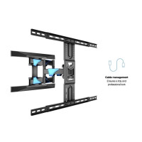 Produktbild för Multibrackets M VESA Flexarm L Full Motion Dual konsol - justerbar arm med full rörlighet - för LCD-display - svart