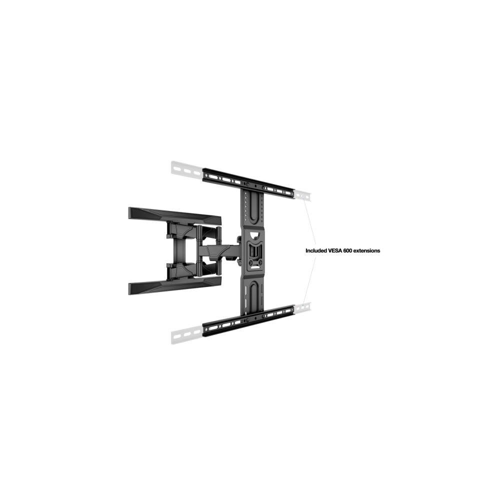 Produktbild för Multibrackets M VESA Flexarm L Full Motion Dual konsol - justerbar arm med full rörlighet - för LCD-display - svart