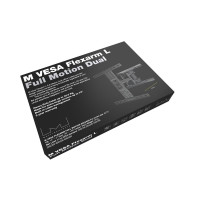 Produktbild för Multibrackets M VESA Flexarm L Full Motion Dual konsol - justerbar arm med full rörlighet - för LCD-display - svart
