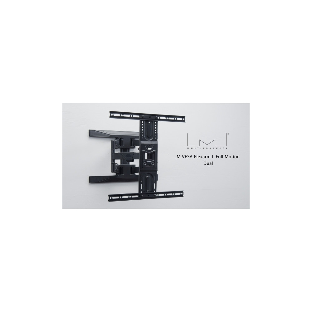 Produktbild för Multibrackets M VESA Flexarm L Full Motion Dual konsol - justerbar arm med full rörlighet - för LCD-display - svart