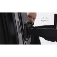 Produktbild för Multibrackets M VESA Flexarm L Full Motion Dual konsol - justerbar arm med full rörlighet - för LCD-display - svart