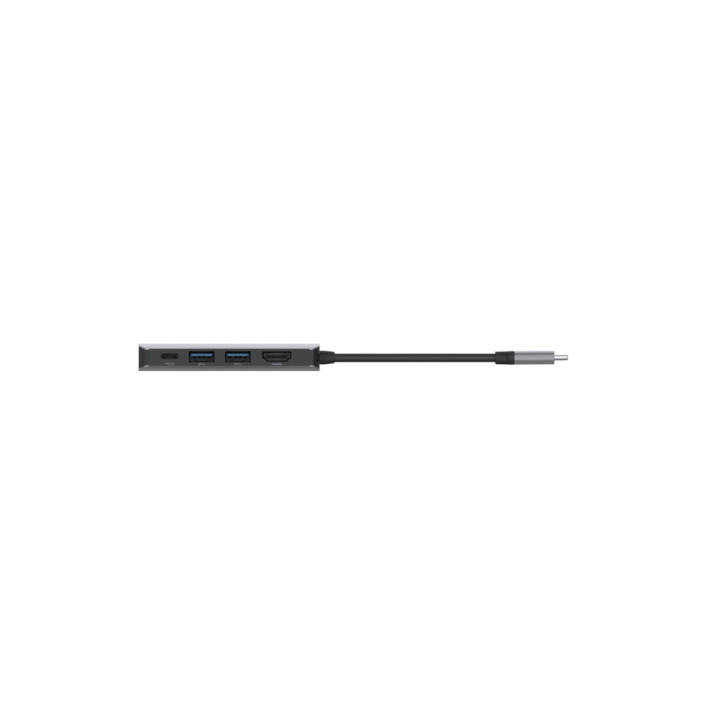 Produktbild för Belkin CONNECT 4-in-1 hubbadapter för flera portar - USB-C - HDMI