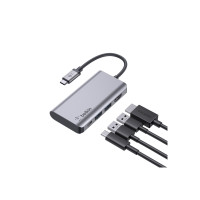 Produktbild för Belkin CONNECT 4-in-1 hubbadapter för flera portar - USB-C - HDMI