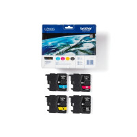 Produktbild för Brother LC985VALBP - 4-pack - svart, gul, cyan, magenta - original - bläckpatron