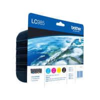 Produktbild för Brother LC985VALBP - 4-pack - svart, gul, cyan, magenta - original - bläckpatron