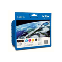 Produktbild för Brother LC985VALBP - 4-pack - svart, gul, cyan, magenta - original - bläckpatron