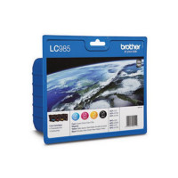 Produktbild för Brother LC985VALBP - 4-pack - svart, gul, cyan, magenta - original - bläckpatron