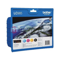 Produktbild för Brother LC985VALBP - 4-pack - svart, gul, cyan, magenta - original - bläckpatron