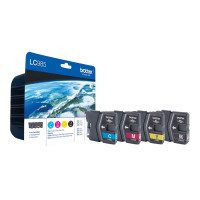 Produktbild för Brother LC985VALBP - 4-pack - svart, gul, cyan, magenta - original - bläckpatron