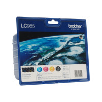 Produktbild för Brother LC985VALBP - 4-pack - svart, gul, cyan, magenta - original - bläckpatron