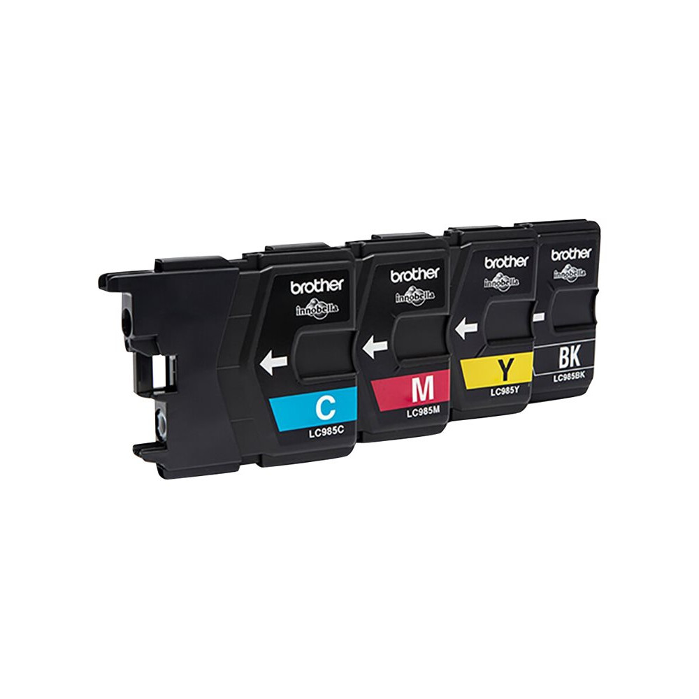 Produktbild för Brother LC985VALBP - 4-pack - svart, gul, cyan, magenta - original - bläckpatron