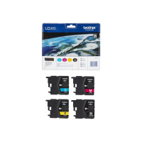 Produktbild för Brother LC985VALBP - 4-pack - svart, gul, cyan, magenta - original - bläckpatron