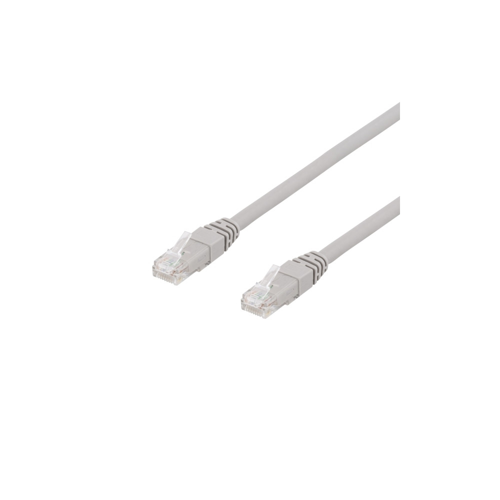 Produktbild för DELTACO TP-63AU - patch-kabel - 3 m - grå