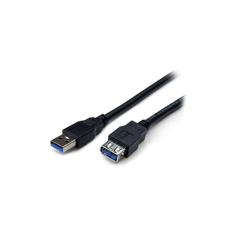 Produktbild för StarTech.com 2 m svart SuperSpeed USB 3.0-förlängningskabel A till A - M/F - USB-förlängningskabel - USB typ A till USB typ A - 2 m