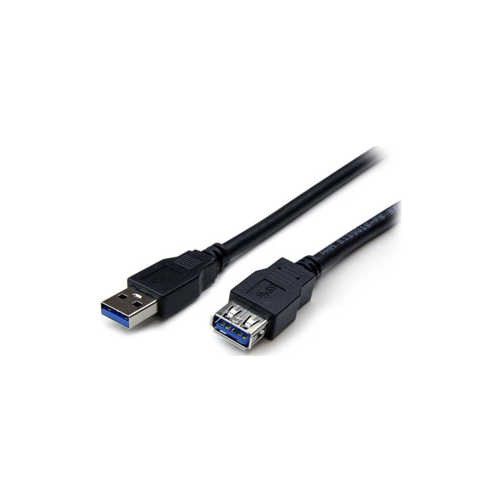 Produktbild för StarTech.com 2 m svart SuperSpeed USB 3.0-förlängningskabel A till A - M/F - USB-förlängningskabel - USB typ A till USB typ A - 2 m