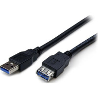 Produktbild för StarTech.com 2 m svart SuperSpeed USB 3.0-förlängningskabel A till A - M/F - USB-förlängningskabel - USB typ A till USB typ A - 2 m
