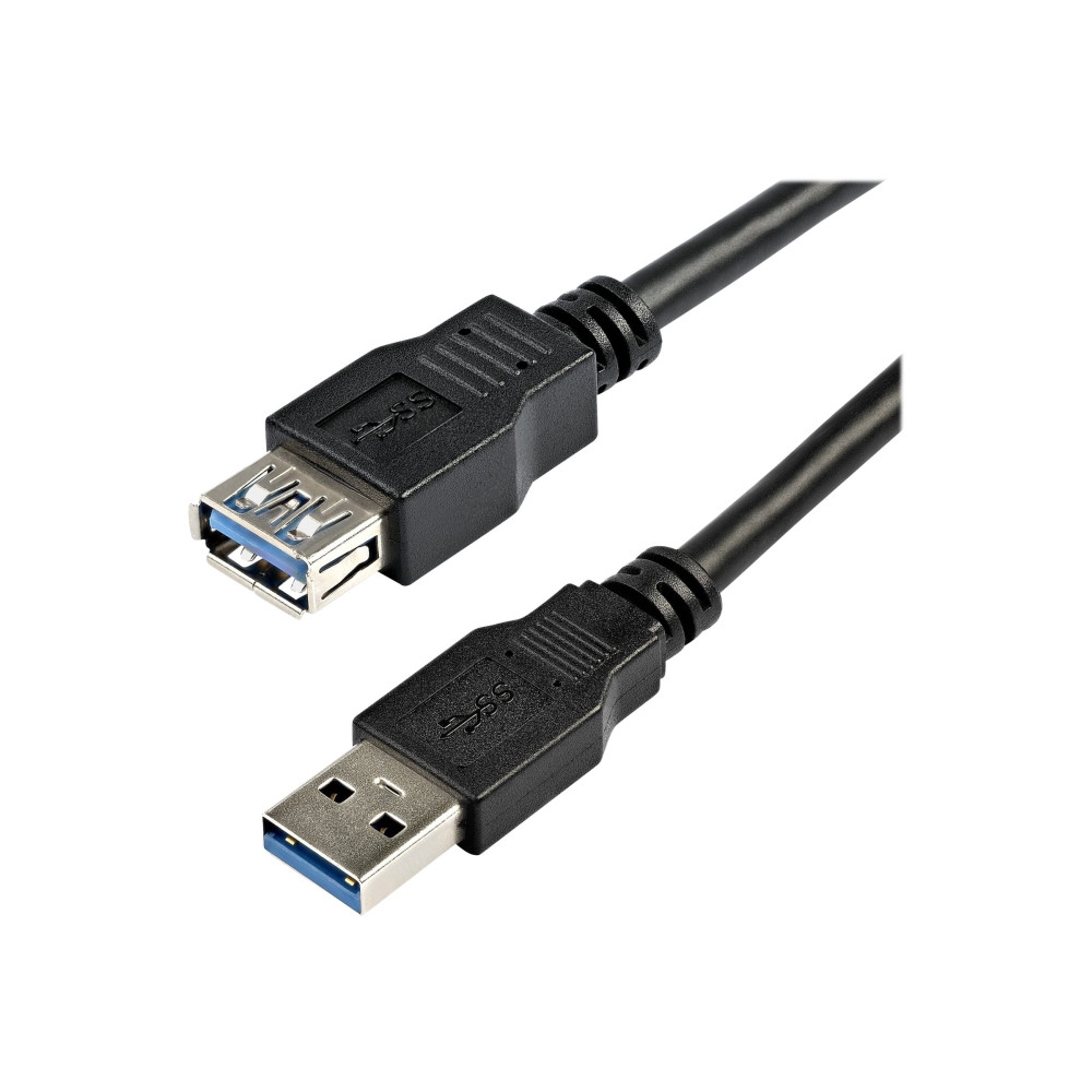 Produktbild för StarTech.com 2 m svart SuperSpeed USB 3.0-förlängningskabel A till A - M/F - USB-förlängningskabel - USB typ A till USB typ A - 2 m