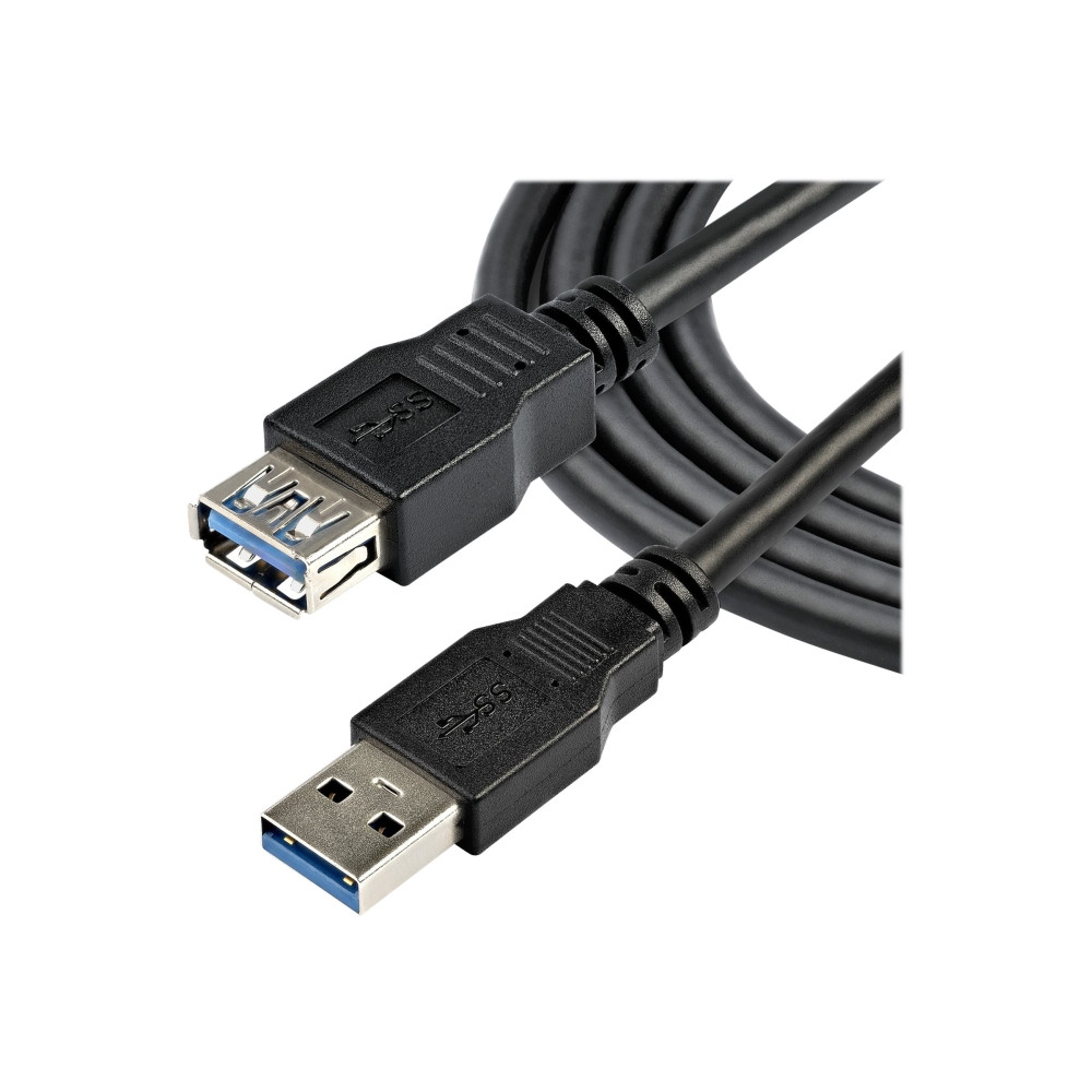 Produktbild för StarTech.com 2 m svart SuperSpeed USB 3.0-förlängningskabel A till A - M/F - USB-förlängningskabel - USB typ A till USB typ A - 2 m