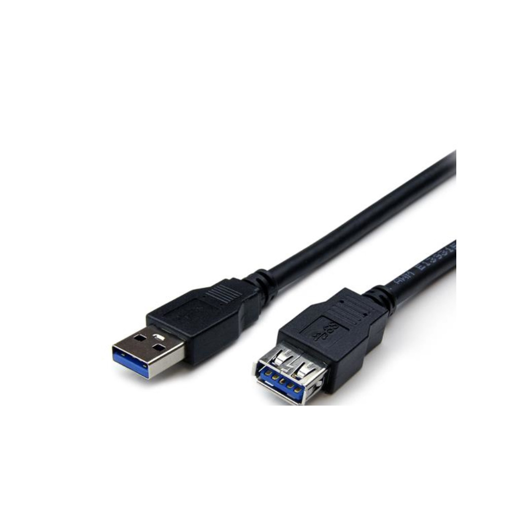 Produktbild för StarTech.com 2 m svart SuperSpeed USB 3.0-förlängningskabel A till A - M/F - USB-förlängningskabel - USB typ A till USB typ A - 2 m