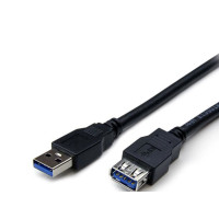 Produktbild för StarTech.com 2 m svart SuperSpeed USB 3.0-förlängningskabel A till A - M/F - USB-förlängningskabel - USB typ A till USB typ A - 2 m