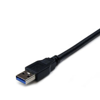 Produktbild för StarTech.com 2 m svart SuperSpeed USB 3.0-förlängningskabel A till A - M/F - USB-förlängningskabel - USB typ A till USB typ A - 2 m