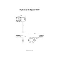 Produktbild för Quad Lock Out Front Mount Pro, Actionkamera, Mobiltelefon/Sm...