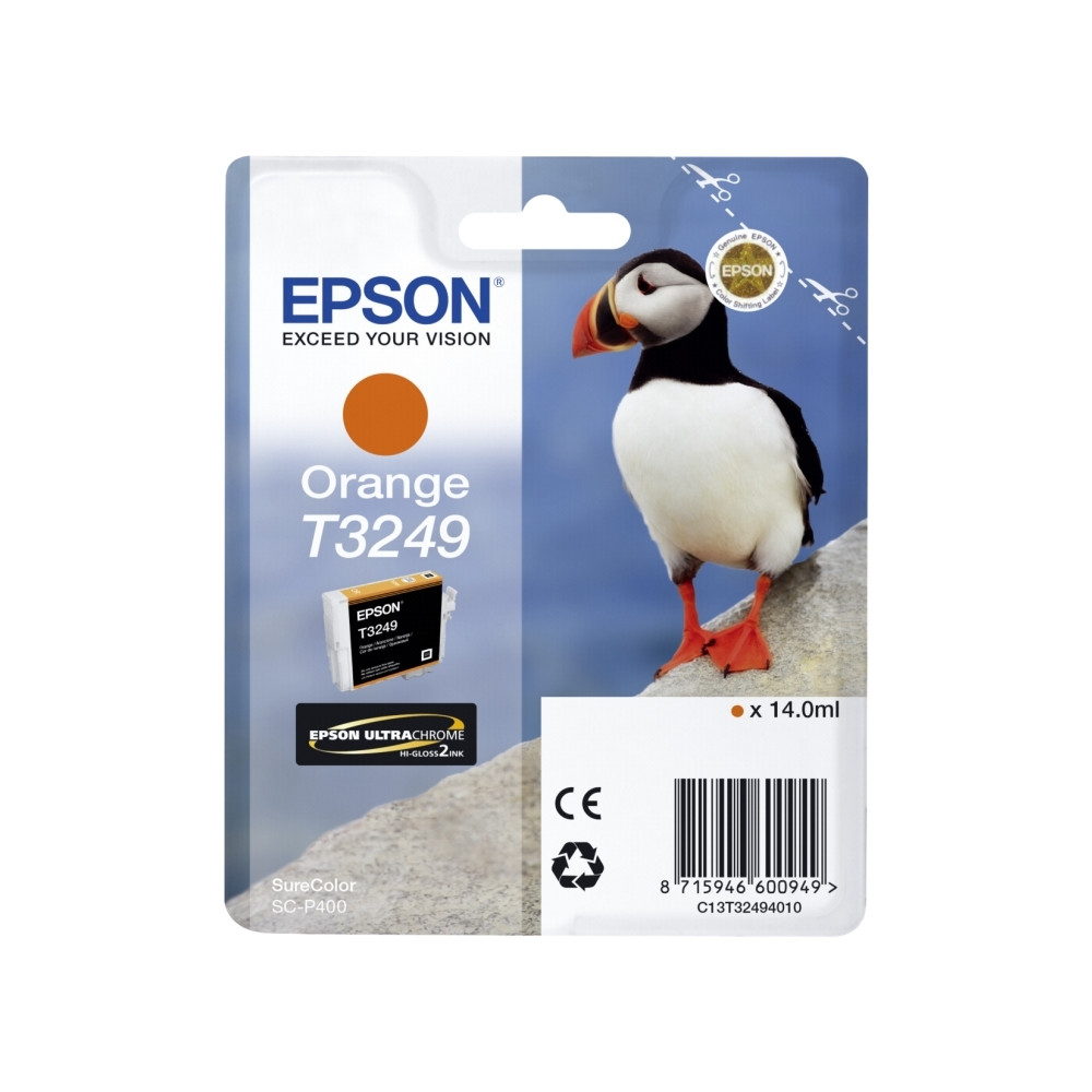 Produktbild för Epson T3249 - orange - original - bläckpatron