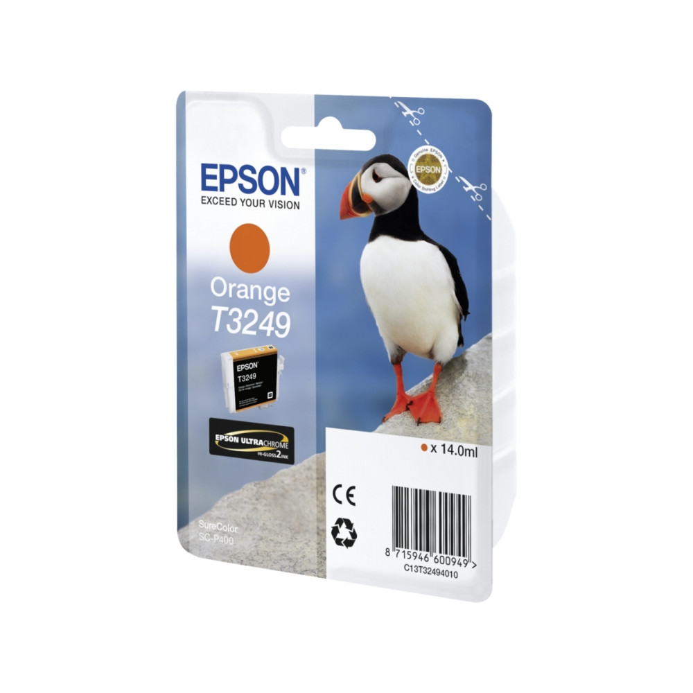 Produktbild för Epson T3249 - orange - original - bläckpatron