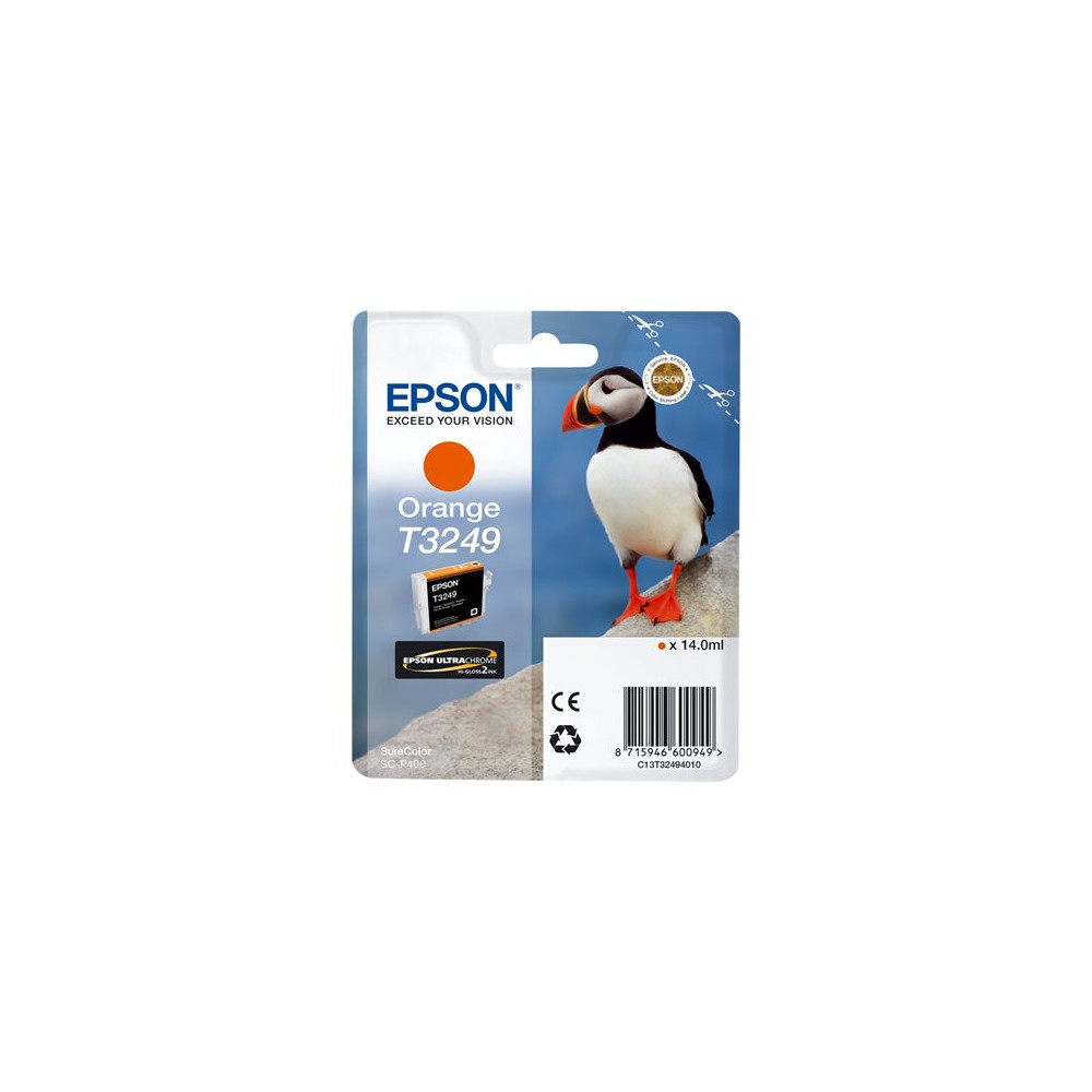 Produktbild för Epson T3249 - orange - original - bläckpatron