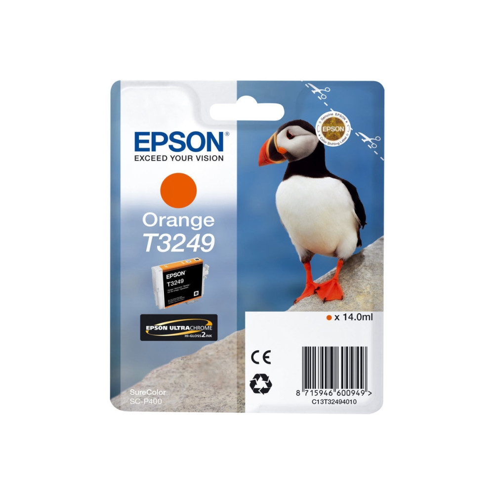 Produktbild för Epson T3249 - orange - original - bläckpatron