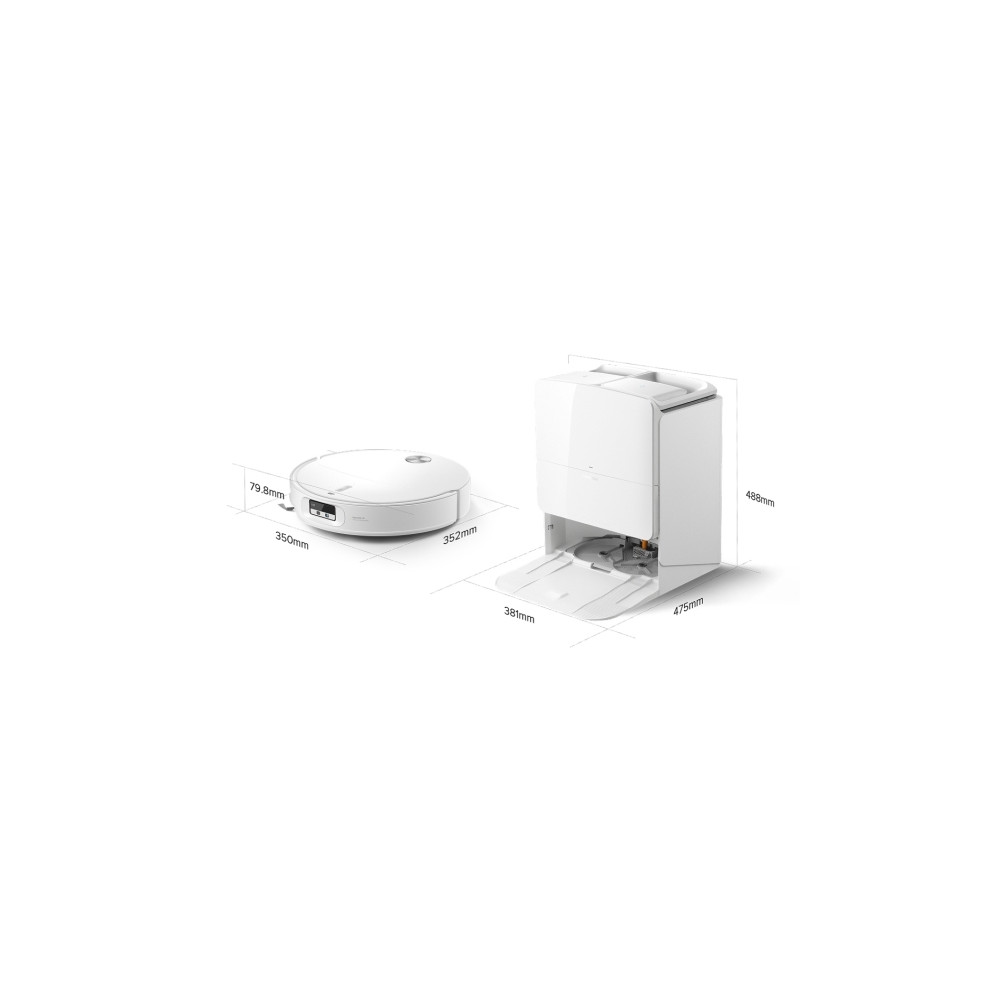 Produktbild för Roborock Qrevo Edge 2 Pro, Utan påse, Vit, Rund, Dammpåse, 3...