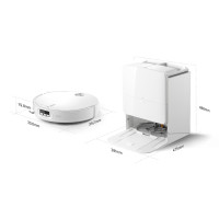 Produktbild för Roborock Qrevo Edge 2 Pro, Utan påse, Vit, Rund, Dammpåse, 3...