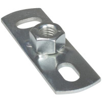 Produktbild för WALRAVEN grundfläns med svetsad M8-mutter, 80x25 mm, materia...