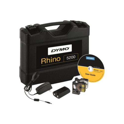 Newell Rubbermaid DYMO Rhino 5200 - Hard Case Kit - etikettskrivare - svartvit