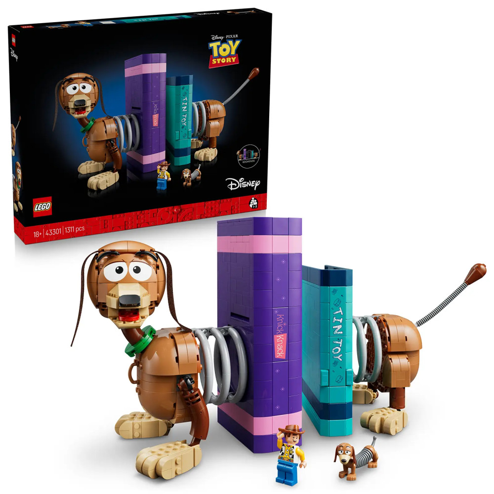 Produktbild för LEGO® │ Disney 43301 Knižní zarážky: Slinky z filmu Toy Story